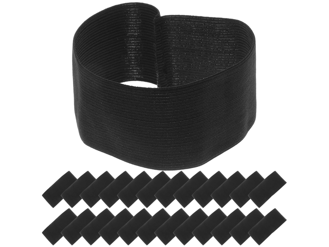 Pulseiras comemorativas Nuobesty 25-Pretas para funerais, multifuncionais e duráveis, joias de poliéster, ideais para
