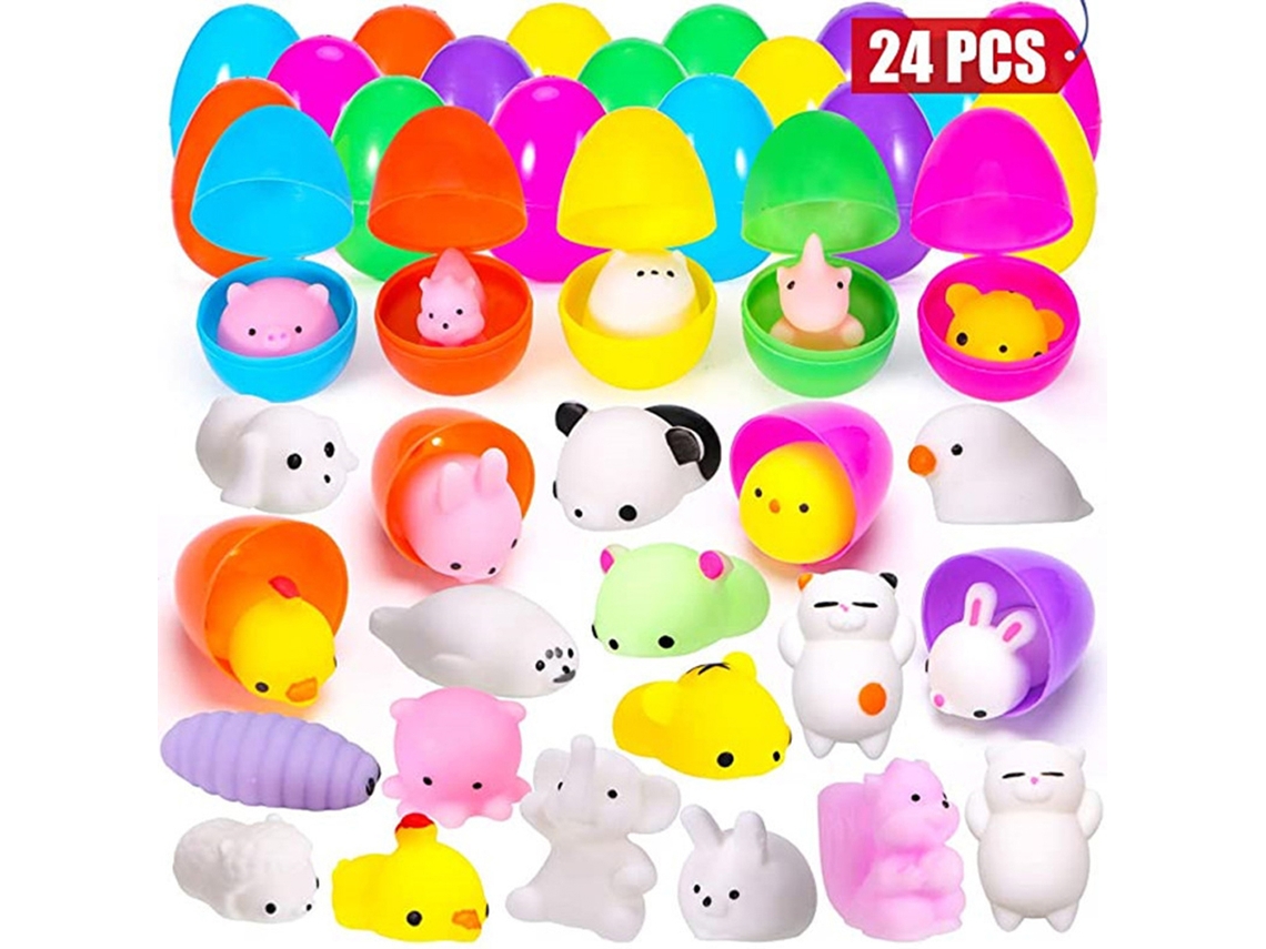 Conjunto De 24 Ovos De Plástico Laxiscreed Com Coelho E Brinquedos Para Páscoa E Festas Infantis