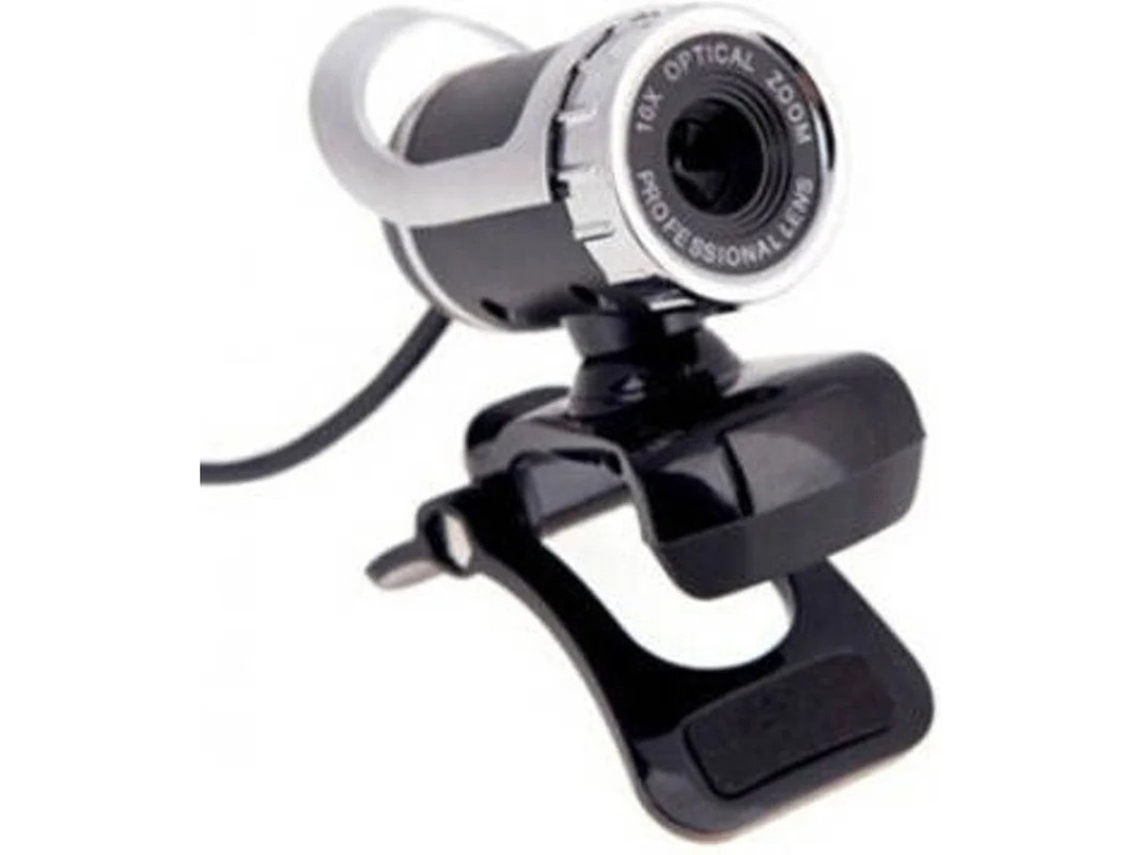Webcam 1080p Com Rotação De 360° E Microfone Com Foco Manual Para Windows, Android Tv E Silver.
