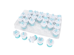 26pcs Moldes De Hornear Galletas En Forma De Letras Mayúsculas Para Diy Biscuit Fondant Cutter