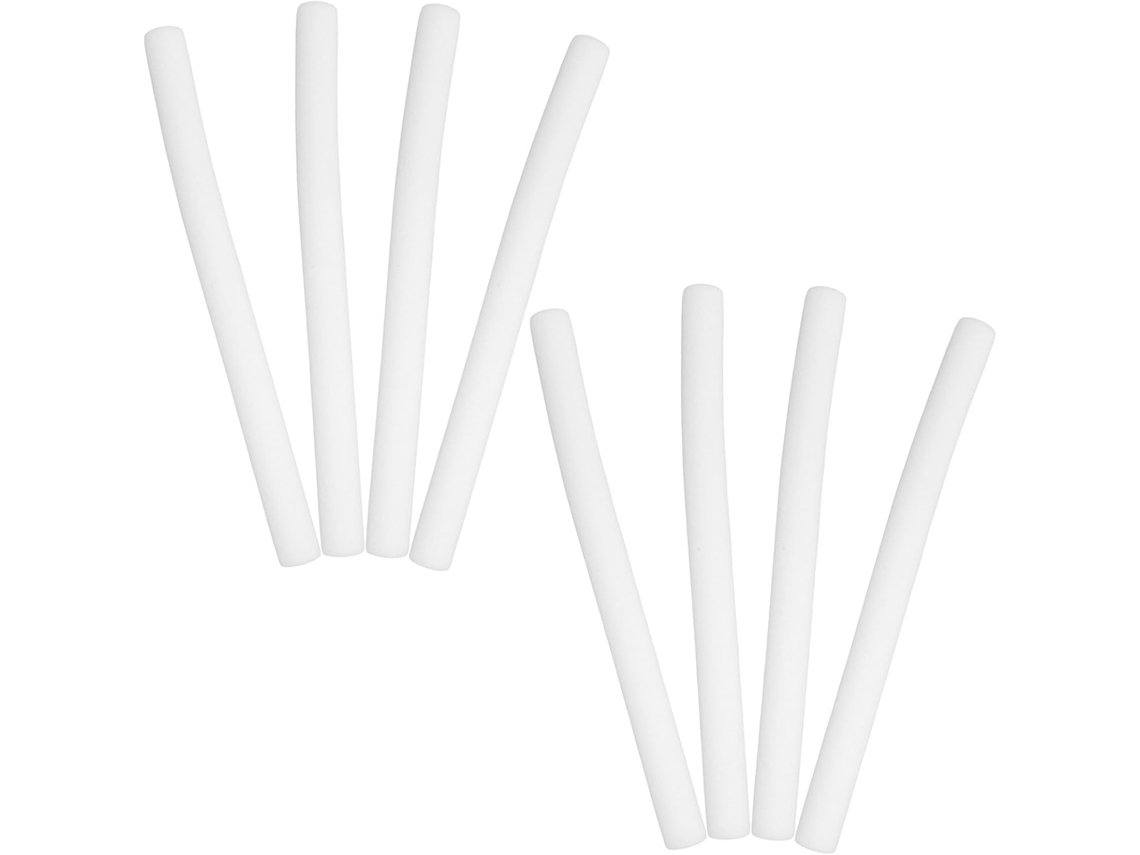 Conjunto De 8 Esponjas Cilíndricas Brancas, Absorventes E Reutilizáveis Para Decoração.