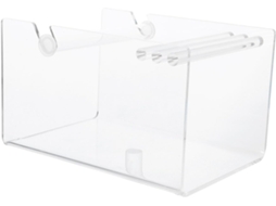 Organizador de adesivos acrílicos ajustáveis Lalafina, design elegante e fácil de limpar, ideal para escolas.