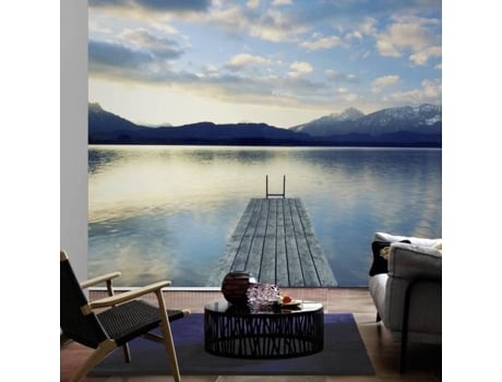 Como Criação Vista Panorâmica Lago Papel de Parede 100 Não Tecido 5m X 3,33m Interior