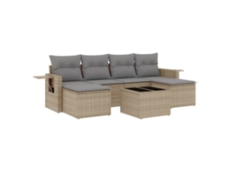 Garden Sofa Set, Garden Sofa Sets Vidaxl Bege Rattan / Vime (n/a)