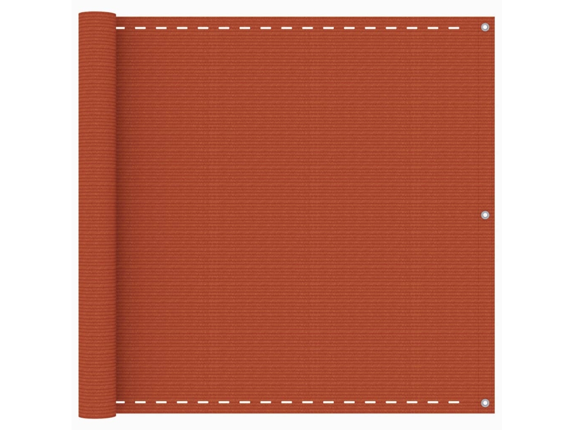 Vidaxl Tela De Varanda 90x500 Cm Pead Laranja