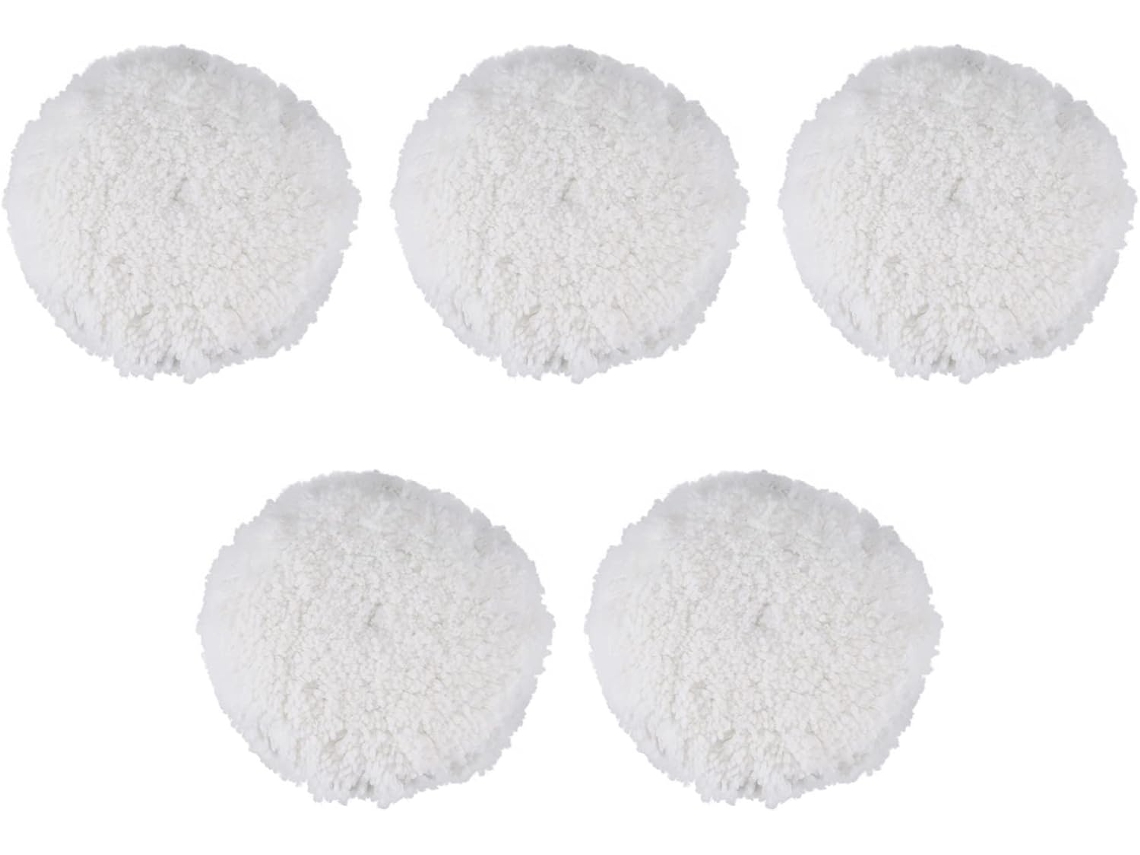 Conjunto De 5 Boinas Lã Macia Para Polimento, 180 Mm (7 Polegadas),