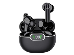 Auriculares Sem Fios Bluetooth 5.3 Display Led/lcd Controlo Tátil Estojo De Carregamento Ipx5 Graves Reforçados Lurelia