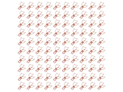 100 Pinças De Pasta De Metal Em Forma De Gato Cuto Com Cauda Longa Dourado Rosa Para Escritório