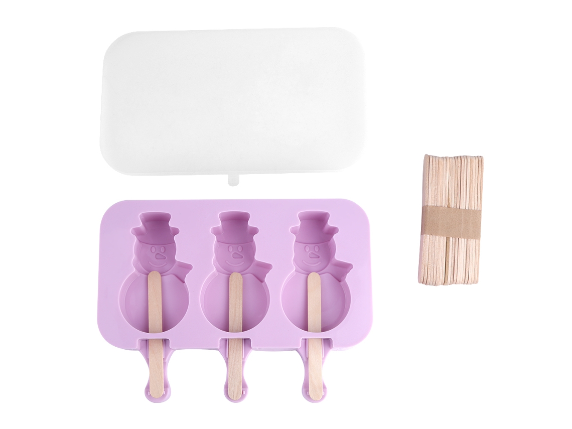 Moldura De Silicone Diy Para Sorvete, Picolés E Cubos De Gelo