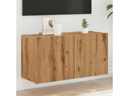 Móvel De Parede Para Tv 80x30x41 Cm Carvalho Artisiano Dkd Home Decor