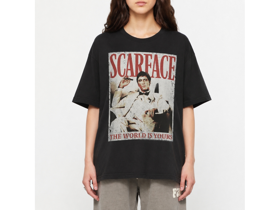 Rockinstone Scarface Movie More Da World Black Adult T-shirt Size:m