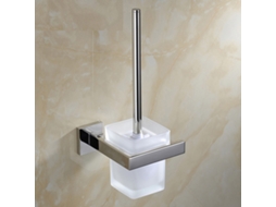 Escova Sanitária AQUAFORGE com Suporte em Aço Inoxidável Dourado Escovado