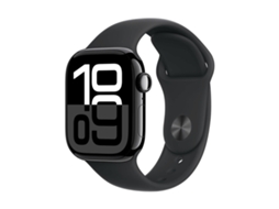 Relógio Série 10 Gps 46mm Alumínio Negro Y Correa Deportiva Negra Talla SM Apple (Preto)