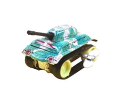 Mali brinquedo de Tanque de Ferro com Mola Pequeno Carro Wind Up para Crianças Educativo