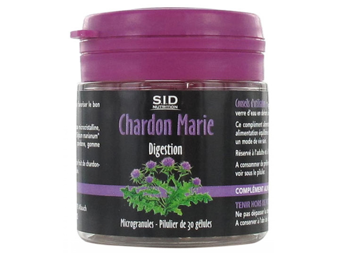 Digestão de Cardo Mariano 30 Cápsulas S.I.D NUTRITION