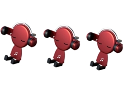 Suporte para Celular Veicular de 3 Peças com Desenho Animado e Navegação por Gravidade para Saída de Ar. SFUSHOS