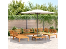 6 Pcs Conjunto De Móveis De Paletes P/ Jardim Acácia Maciça Dkd Home Decor