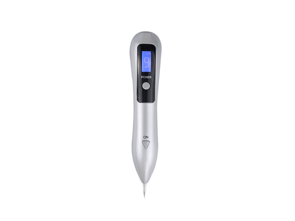 Caneta Removedora De Pintas Portátil Com Lcd De 9 Velocidades E Luz Azul, Instrumento De Beleza, Luz Prata Roxa Yunzii