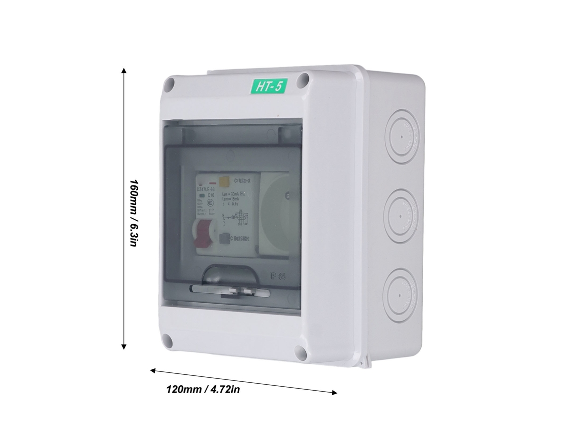 Laxiscreed Tampa Transparente À Prova D'água Para Caixa De Distribuição Ip65 Para Mcb E Rcbo