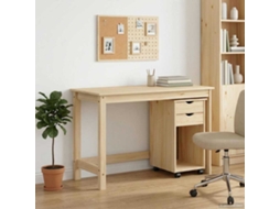 Vidaxl Conjunto De Mesa E Armário 2 Unid. Castanho