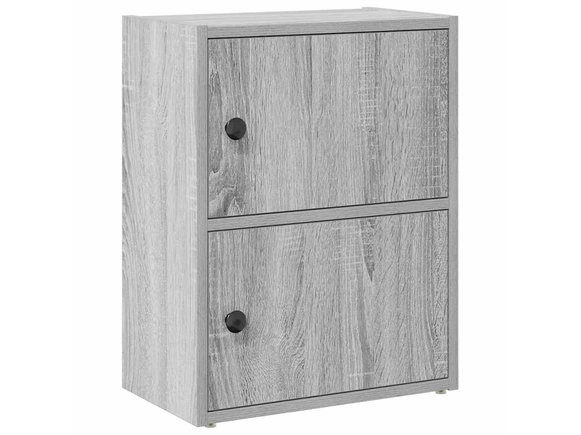 Bookcase, Bookcases Vidaxl Cinzeto Madeira Processada (n/a)