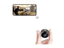 Câmeras Ocultas para Segurança Doméstica 1080p Hd Mini Câmera Espiã Wi fi Sem Fio com Visão Remota Detecção de Movimento Visão Noturna Preto USHION