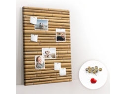Lousa De Cortiça Bambu Para A Sala De Estar Espelharte (80x120 Cm)