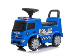 Carrito Montable De Polícia - Mercedes Antos - 1 A 3 Anos - Com Siren - Azul