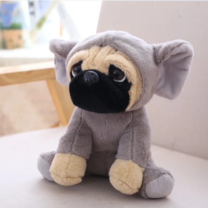 Cachorro de Pelúcia, Shar Pei, Pug, Cachorrinho de Pelúcia Fofo MDUG (estilo 2, 20cm)