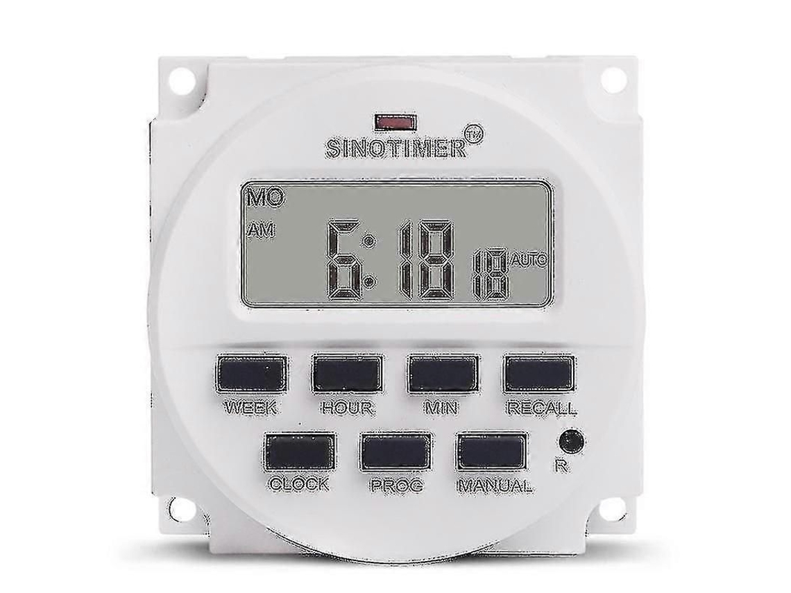 Temporizador Digital Lcd De 15,98 Polegadas, 12v Dc, 7 Programas, Interruptor De Tempo Tm618n-4
