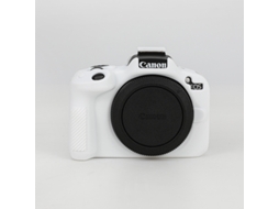 Capa Silicone HEXINYIGJLY para Canon R50leve Antirriscos, Acesso Total Tripé Branco