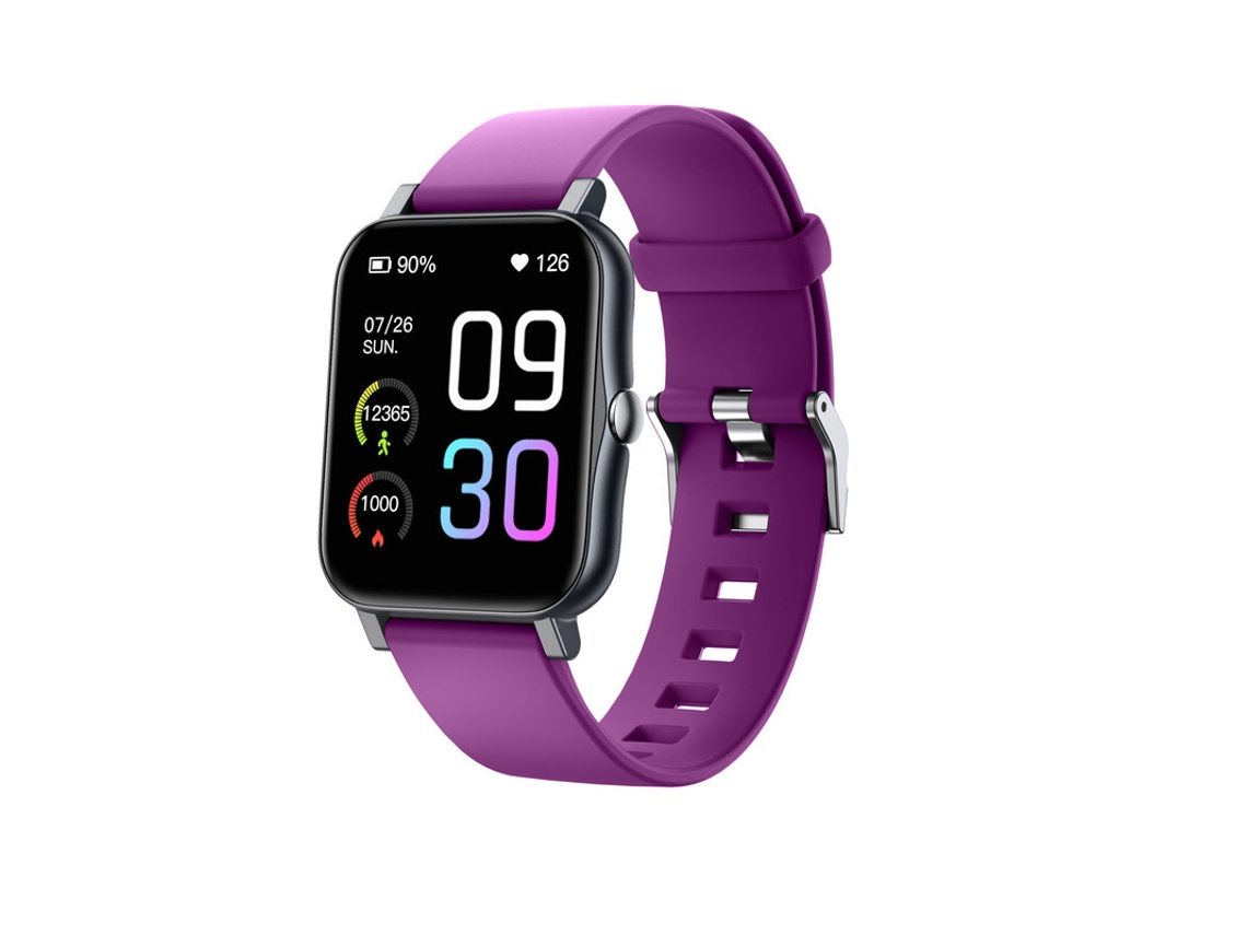 Smartwatch YIZHOOD Te449 Tea Cheia de 1.7Inch 100 Modos Desportivos Bateria com Duração de 25 Dias Roxo
