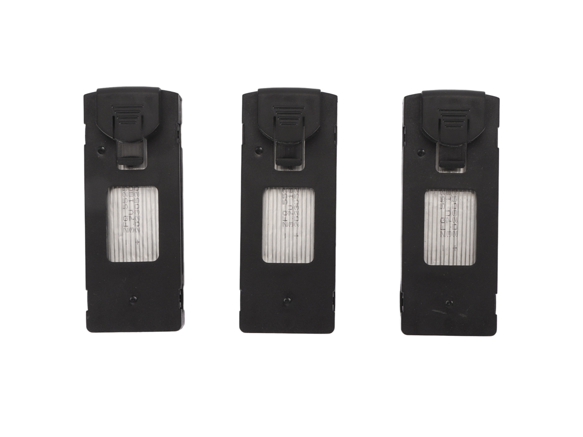 3 Baterías de Litio para Dron de 1800 Mah Y 3,7 V de Gran Capacidad para Cuadricópteros Rc A8, H8, F187 Y M5.