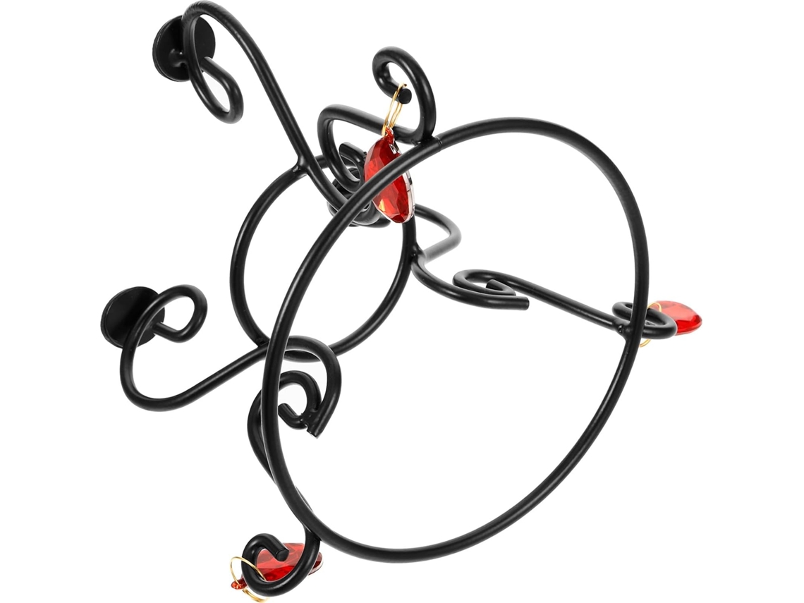 Base Para Globo De Jardim Homoyoyo Em Metal Preto, Suporte Decorativo Para Bola De Cristal, Base Sem Pires Para Bola De
