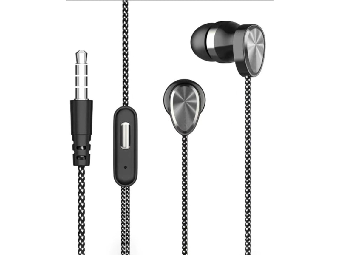 Fones De Ouvido Intra Auriculares Com Fio, Fones De Ouvido Esportivos Com Cancelamento Ruído 3, 5mm, Para Jogos E Música