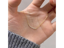 Colar Smile em Prata S925 com Pavé de Diamantes: Simples, Versátil, Requintado, Delicado e Moderno. MDUG