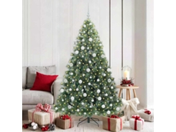 Vidaxl Árvore De Natal Artificial Com 300 Leds Verde 180 Cm Pe E Pvc
