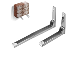 2x Suporte para Microondas em Aço Inox para Cozinha, Resistente, Dobrável, Extensível, Prateleira De Parede Slowmoose