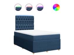Box Spring Bed, Box Spring Beds Vidaxl Azul Tecido (120 X 200 Cm)