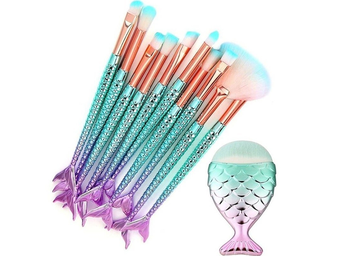 Conjunto de 11 pincéis Brillivera Mermaid