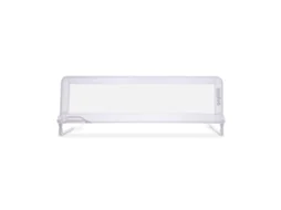Barreira De Cama Asalvo 2 Em 1 De 150 Cm - Dobrável, Rebaixável, Lavável - Branca