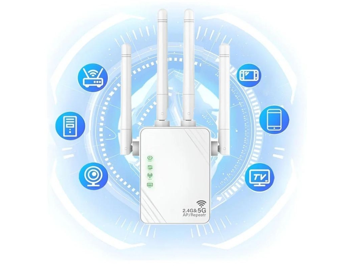 Extensor Wifi Novo Repetidor Wifi 2024 Amplificador Wifi 1200 Mbps Amplificador Wifi Doméstico De Banda Dupla De 5 Ghz E 2 4 Ghz Até 4.000 Yizhood