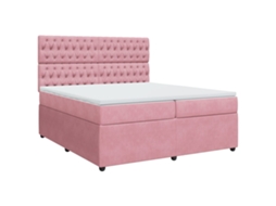 Box Spring Bed, Box Spring Beds Vidaxl Cor-de-rosa Veludo (200 X 200 Cm)