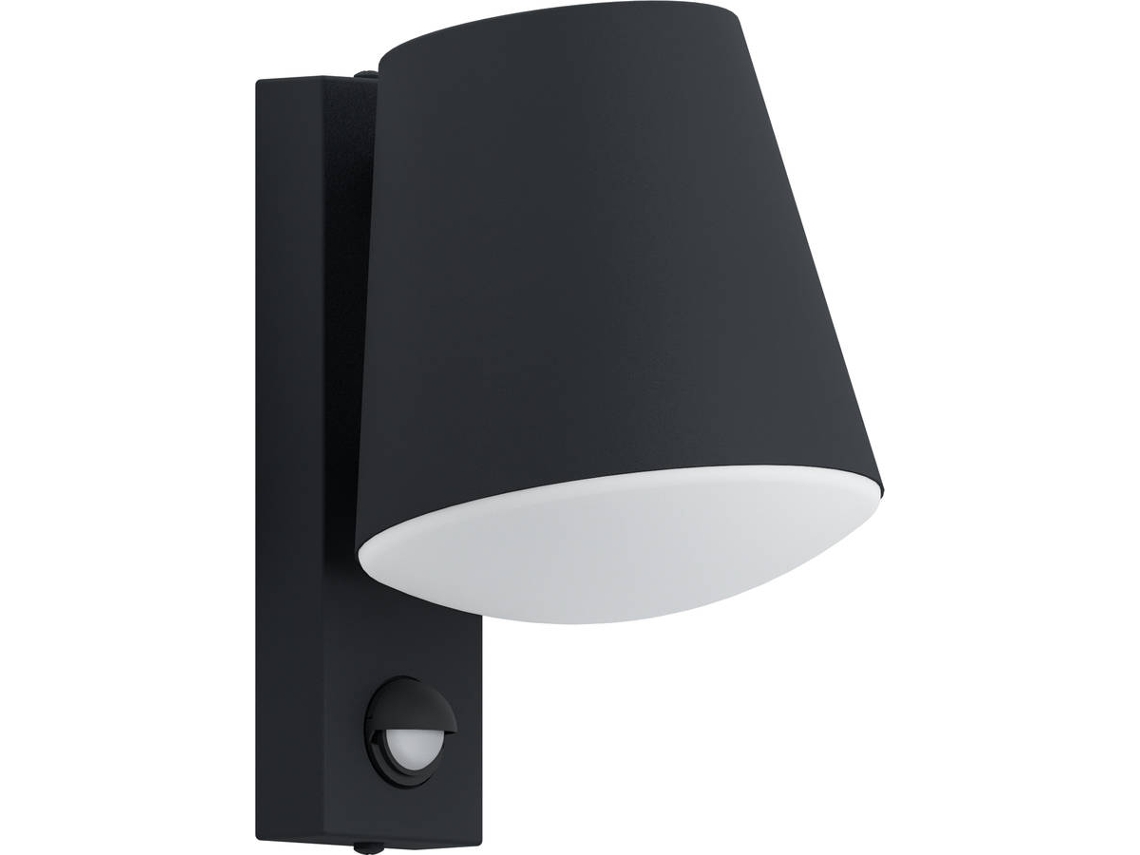 Candeeiro Exterior de Parede EGLO Caldiero Sensor Preto