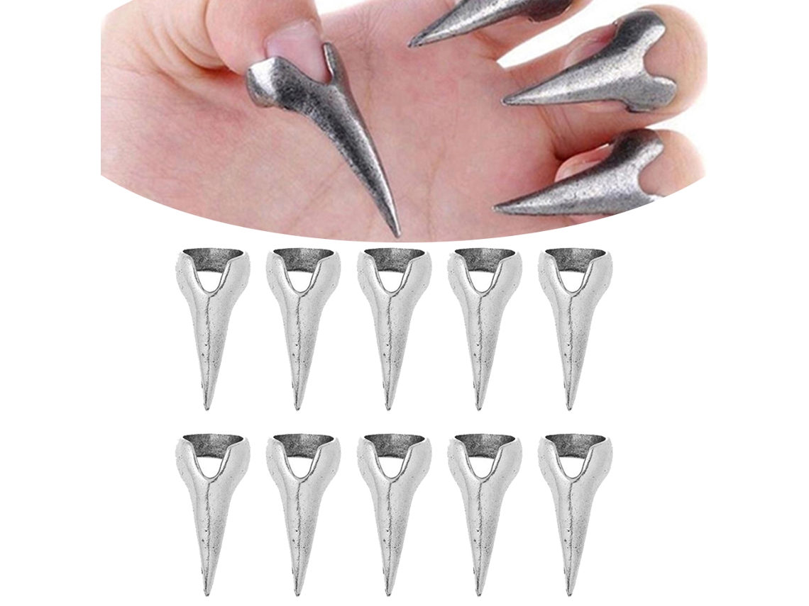 Anéis De Unhas Góticos Para Halloween E Estilo Punk