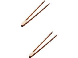 Conjunto De 2 Pinças Alipis Em Madeira Natural, Utensílio De Cozinha Resistente A Manchas Para Servir, Assar, Hotel E