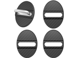 Conjunto de 4 peças de proteção para portas de carro com absorção de impacto.