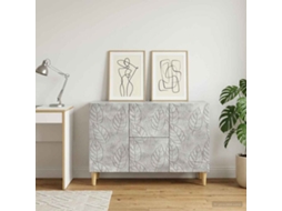 Vidaxl Buffet Cinzento Cimento 89 X 34,5 X 60 Cm Derivados De Madeira