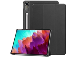 Capa Para Tablet Lurelia, Compatível Com Lenovo Xiaoxin Pad 2024/lenovo M11, Preto, Couro Sintético, Dobrável Com Suporte, Função Sono