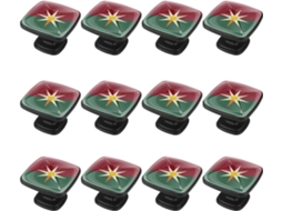 Puxadores Quadrados Para Armários De Cozinha, Puxadores Para Gavetas De Cômoda, 12 Peças, Bandeira Americana E Mexicana